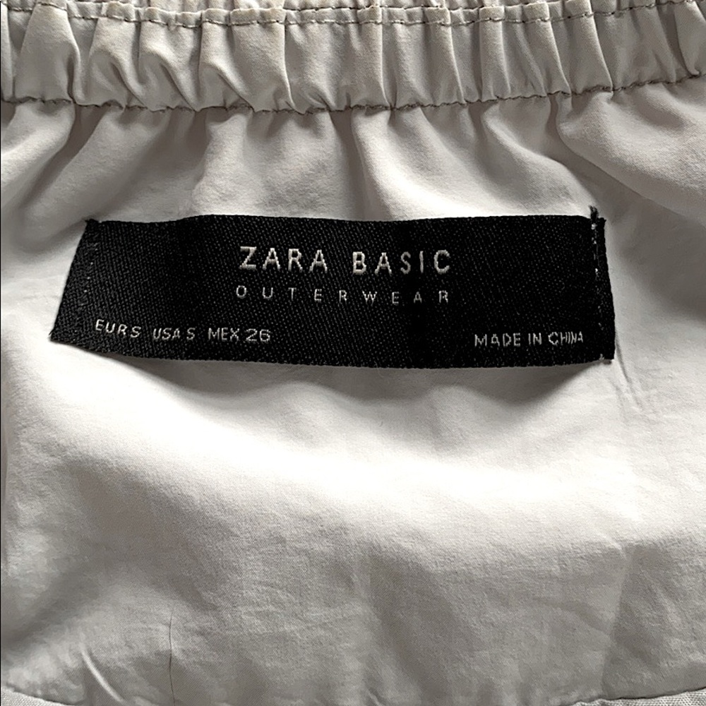 Zara Basic Lightweight Drawstring Hem Bomber! - image 3